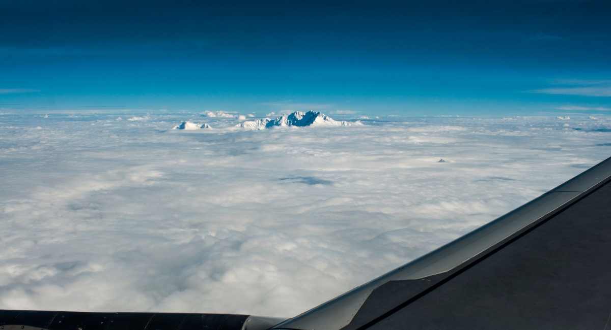 Everest view from flight