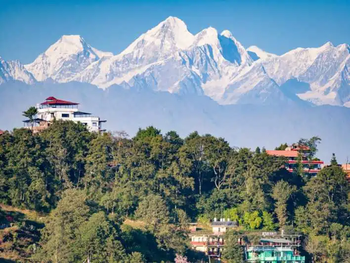 view from Nagarkot to Dhulikhel Hike